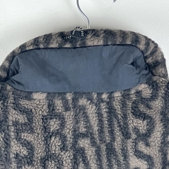 RAINS | NWT Gorpcore Streetwear Heavy Fleece Jacket Wood Black Monogram | XS - Picture 11 of 15